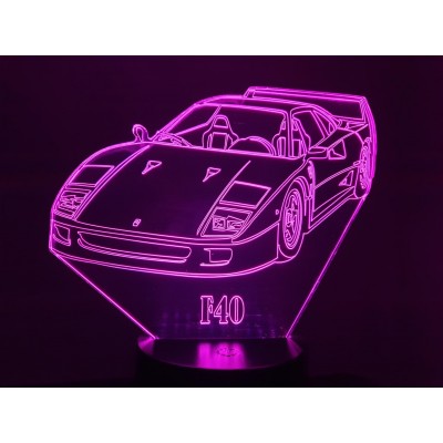 LAMPE 3D - FERRARI F40 -