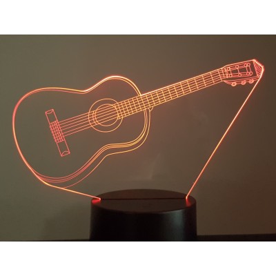 LAMPE 3D - GUITARE -