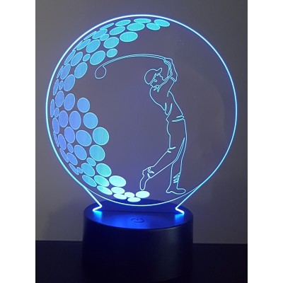 3D LAMPE - GOLFER -