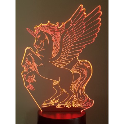 3D LAMPE - EINHORN -