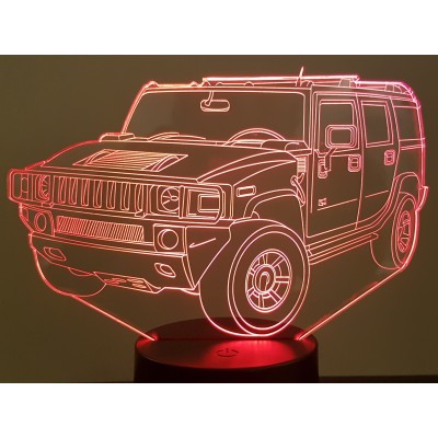 LAMPE 3D - HUMMER H2 -