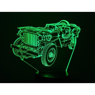 3D LAMPE - JEEP WILLYS (2) -