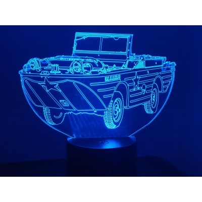 3D LAMPE - JEEP AMPHIBIE -