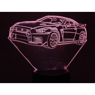 3D LAMPE - NISSAN GT-R -