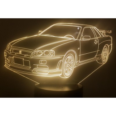 3D LAMPE - NISSAN GTR R34 -