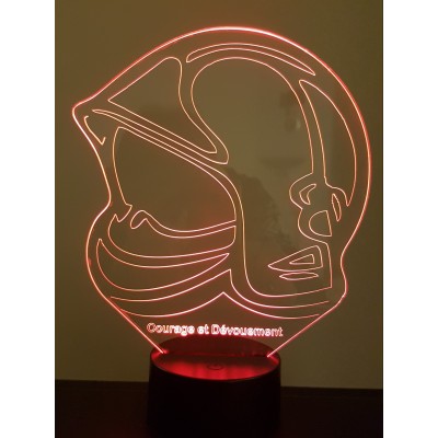 LAMPE 3D - CASQUE POMPIER...