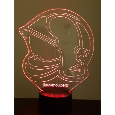 LAMPE 3D - CASQUE POMPIERS...