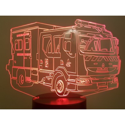 LAMPE 3D - CAMION POMPIER...