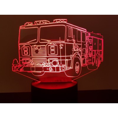 3D LAMPE - USA FEUER LKW -