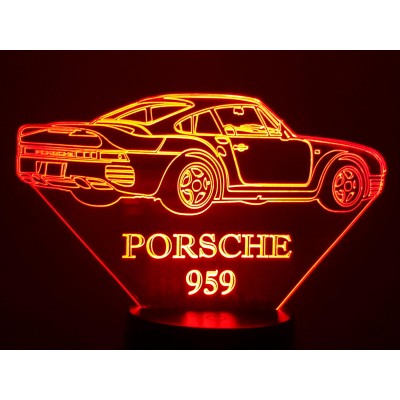 3D LAMP - PORSCHE  959 -