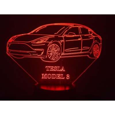 LAMPE 3D - TESLA Model 3 -