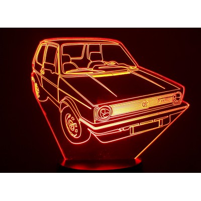 3D LAMPE - VOLKSWAGEN  GOLF...