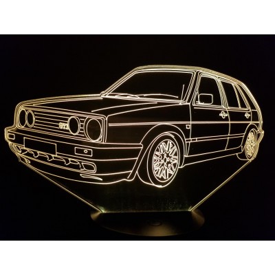 3D LAMPE - VOLKSWAGEN  GOLF...