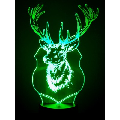 3D LAMPE - Rotwild-Trophäe -