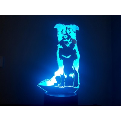 LAMPE 3D - BORDER COLLIE -