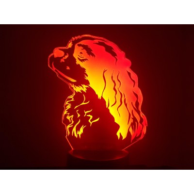 LAMPE 3D - CAVALIER KING...