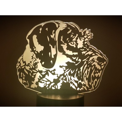 LAMPE 3D - DRAHTHAAR -