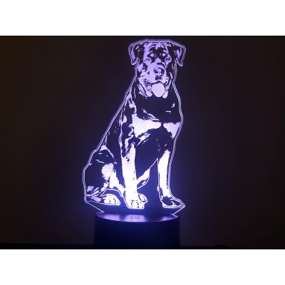 3D LAMP - ROTTWEILER -