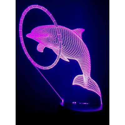 LAMPE 3D - DAUPHIN -