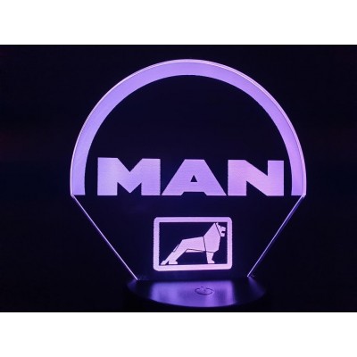 3D LAMP - LOGO  MAN -