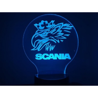 LAMPE 3D - LOGO  SCANIA...