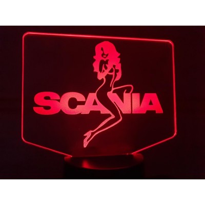 LAMPE 3D - LOGO  SCANIA +...