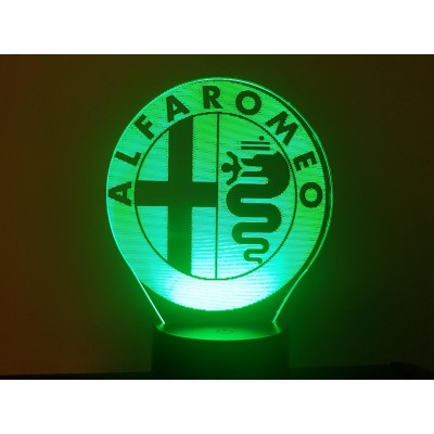 3D LAMP - LOGO ALFA ROMEO