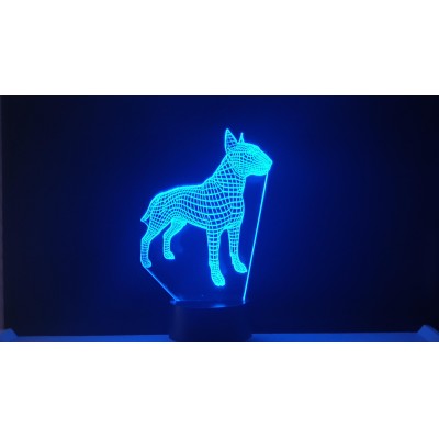 3D LAMP - BULL TERRIER -