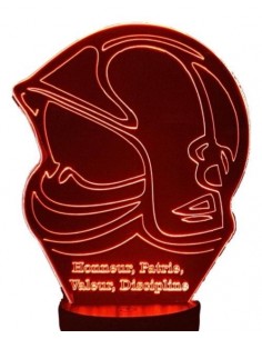LAMPE 3D - CASQUE MARIN...