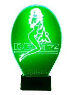 3D LAMP - LOGO DEUTZ + Girl -