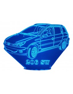 LAMPE 3D - PEUGEOT 206 SW -