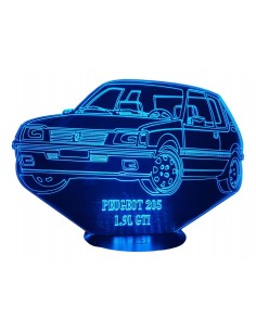 LAMPE 3D - PEUGEOT 205 GTI...