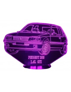 3D LAMPE - PEUGEOT 205 GTI...