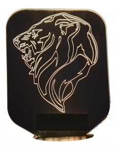 3D LAMP - LOGO LION PEUGEOT -