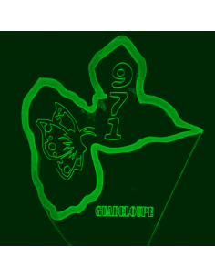 LAMPE 3D - GUADELOUPE -