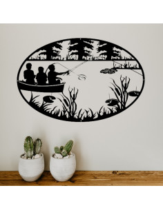 PÊCHEURS EN BARQUE -...