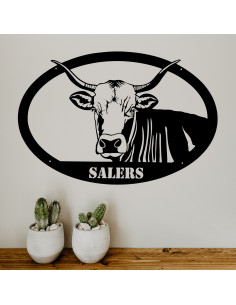 VACHE SALERS entourée -...