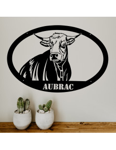 AUBRAC COW surrounded -...