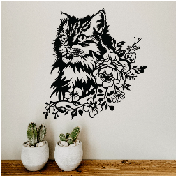 WANDSCHMUCK. Muster: KATZE