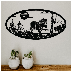 WANDDEKORATION AUS METALL -...