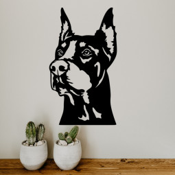 WANDSCHMUCK. Muster: Doberman