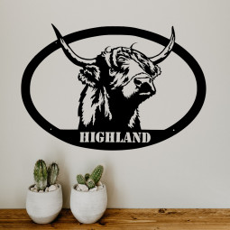 VACHE HIGHLAND entourée -...