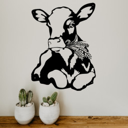 Veau avec épis de blé -...