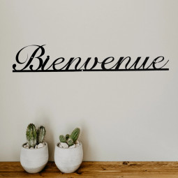 WANDSCHMUCK. Muster: BIENVENUE
