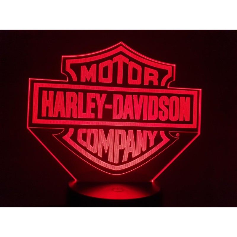 3D LAMPE - LOGO HARLEY DAVIDSON -