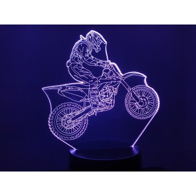 LAMPE 3D - MOTOCROSS -