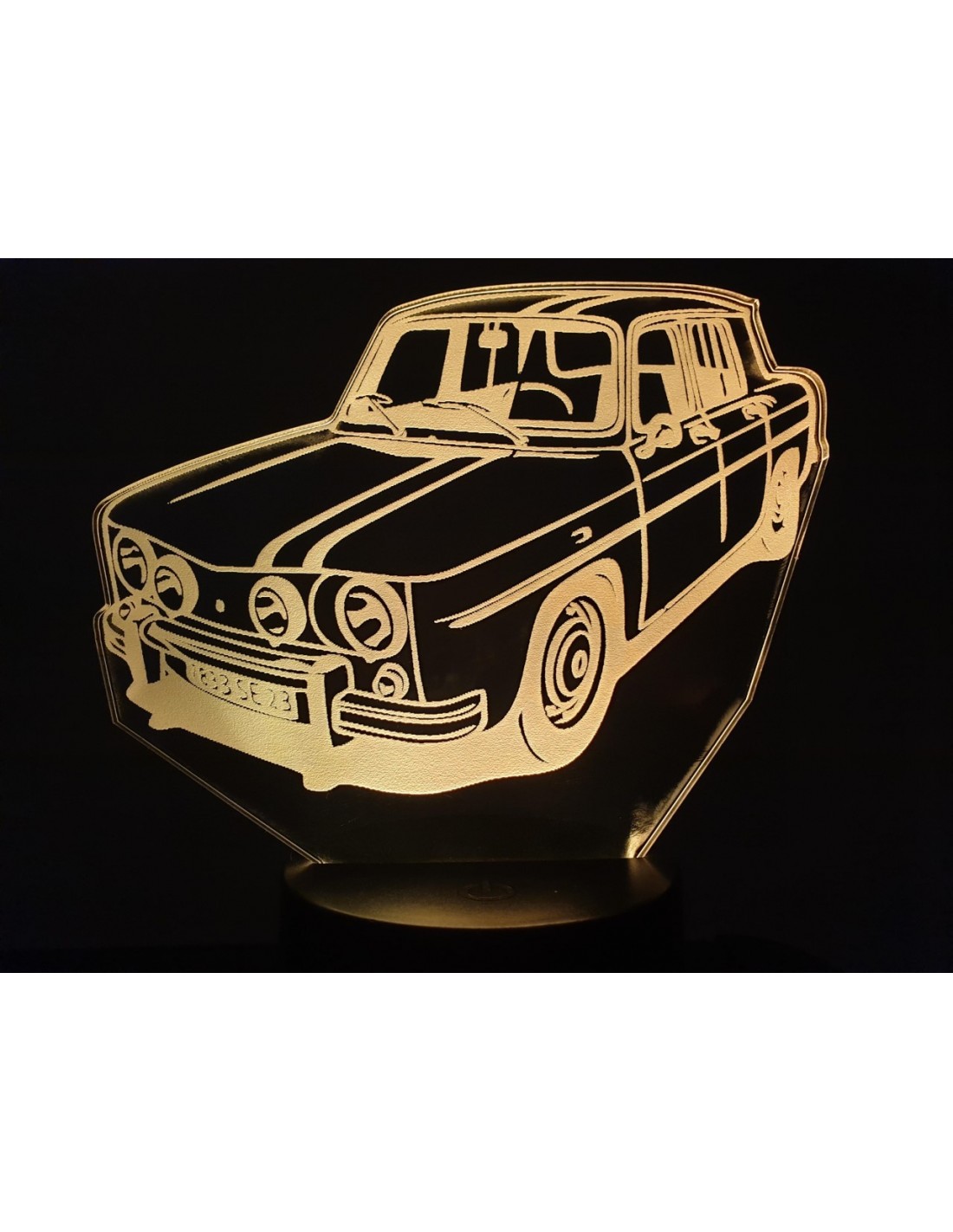 lampe 3D à LED Voiture Renault R8 Gordini 